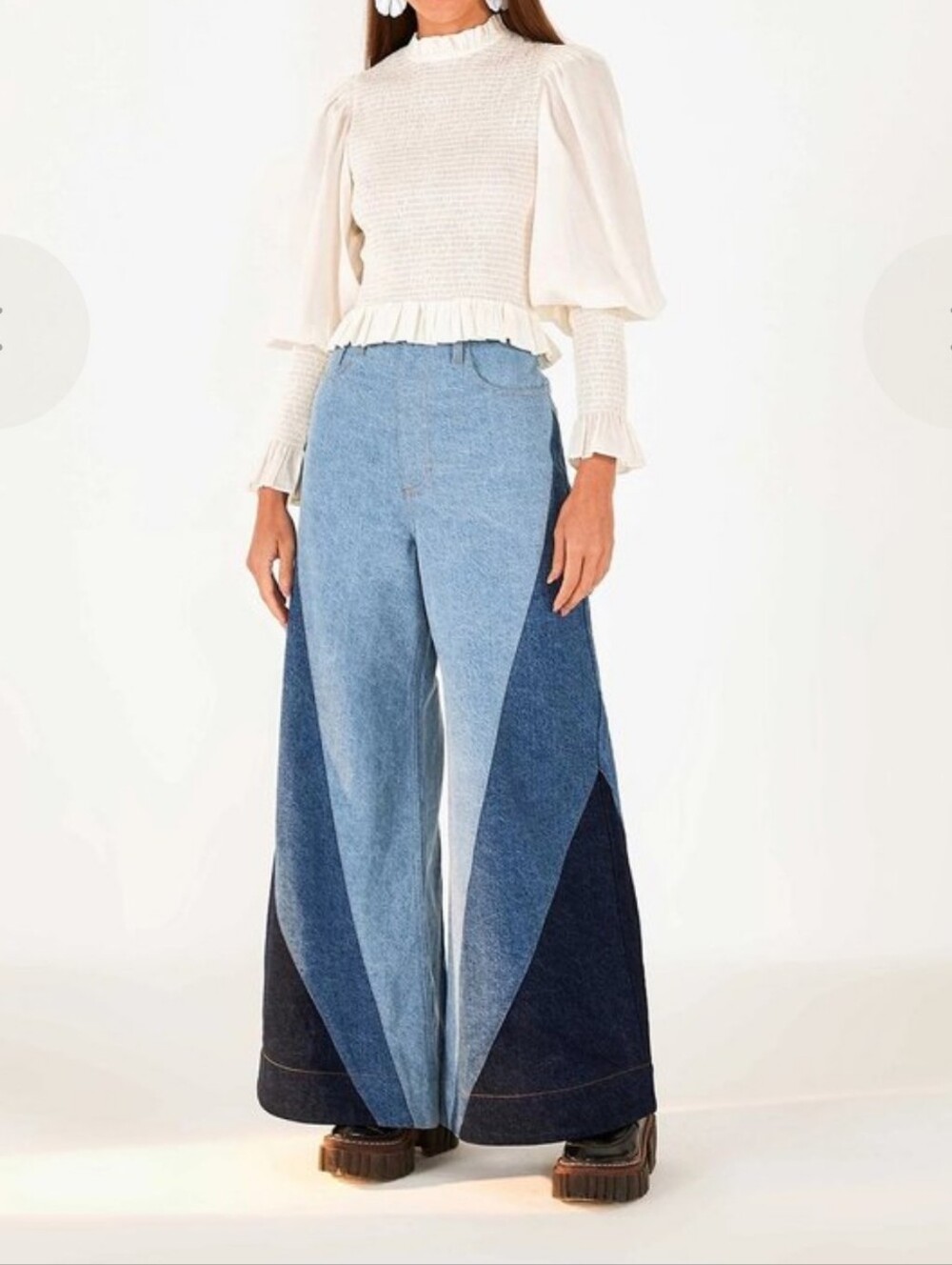 FARM Rio Sunburst Flare Jeans